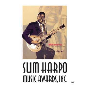Gold-toned stage portrait of Slim Harpo
