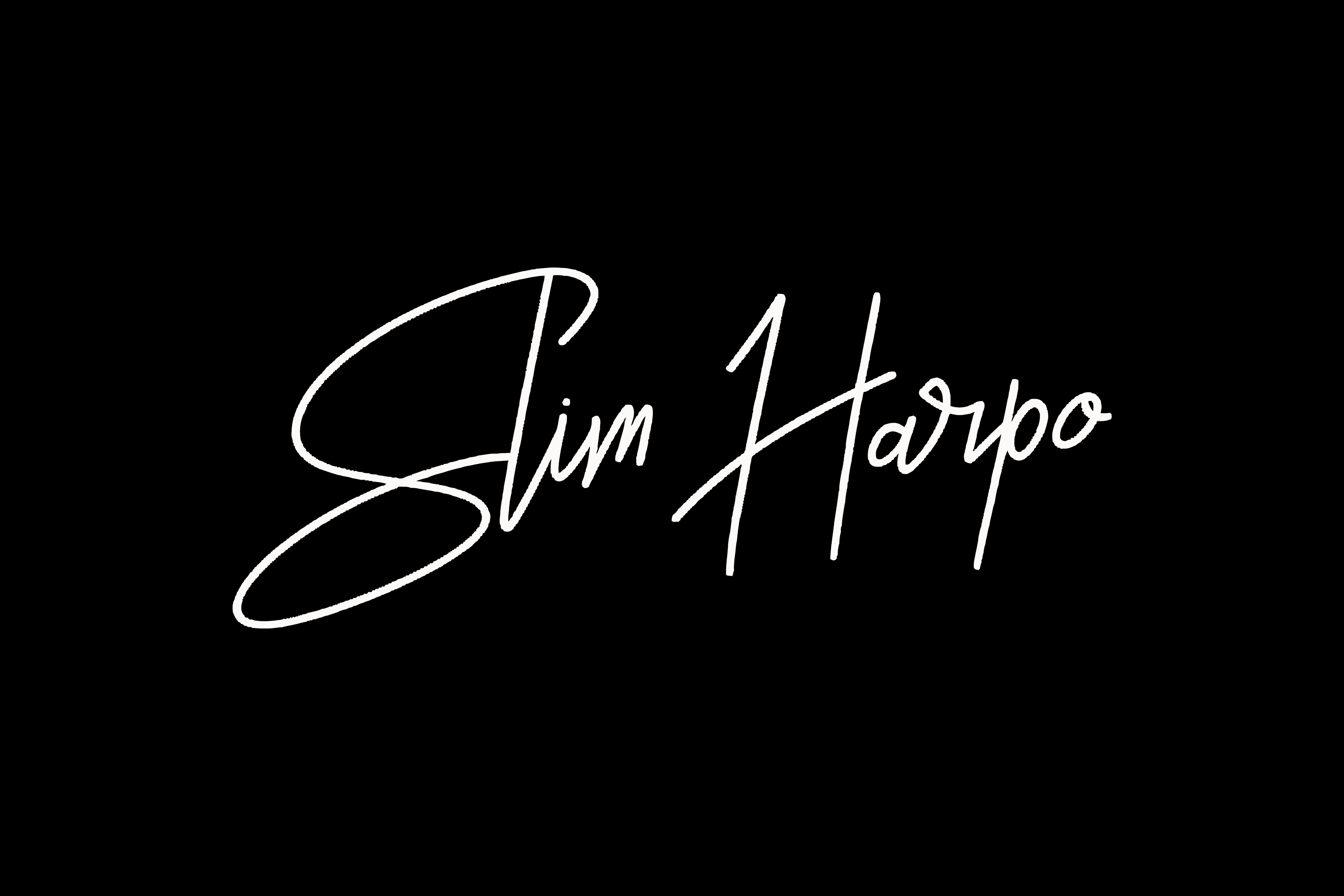 White Slim Harpo signature mark